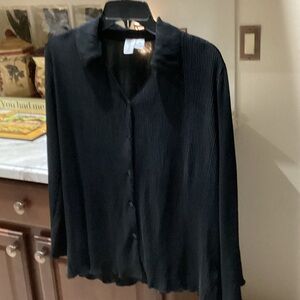 Joie Black Ribbed Blouse